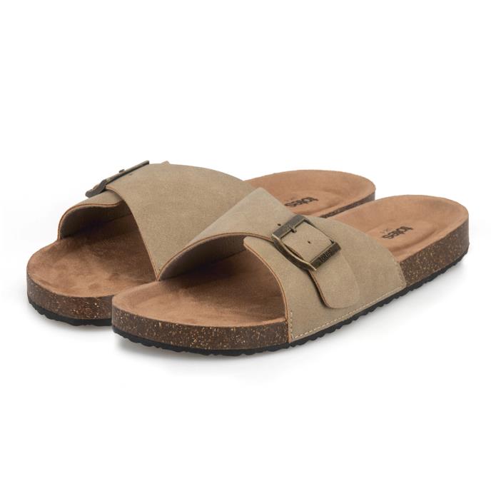 totes® Ladies Single Buckle Slider Light Brown Extra Image 1